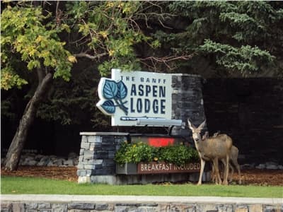 Banff Aspen Lodge Sign