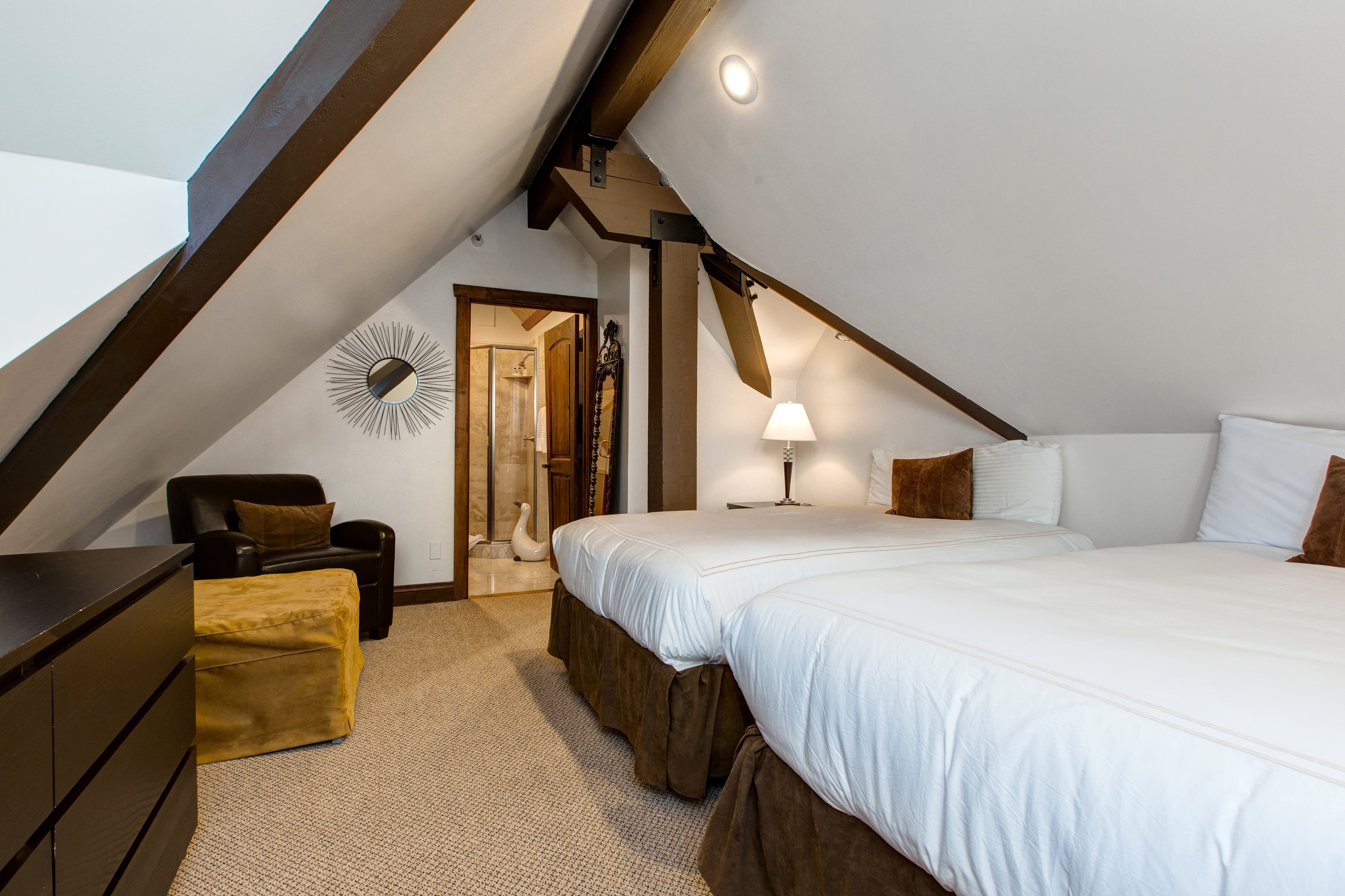Loft | Two Queen Beds, TV, Full Ensuite Bath with Shower
