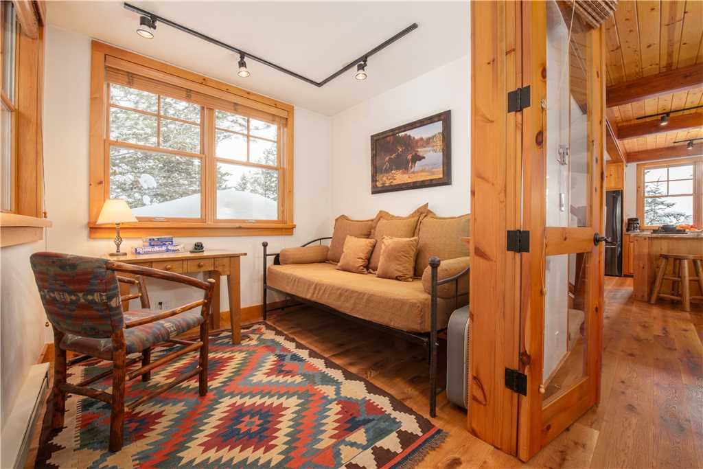 Den with Twin Bed- by Kitchen