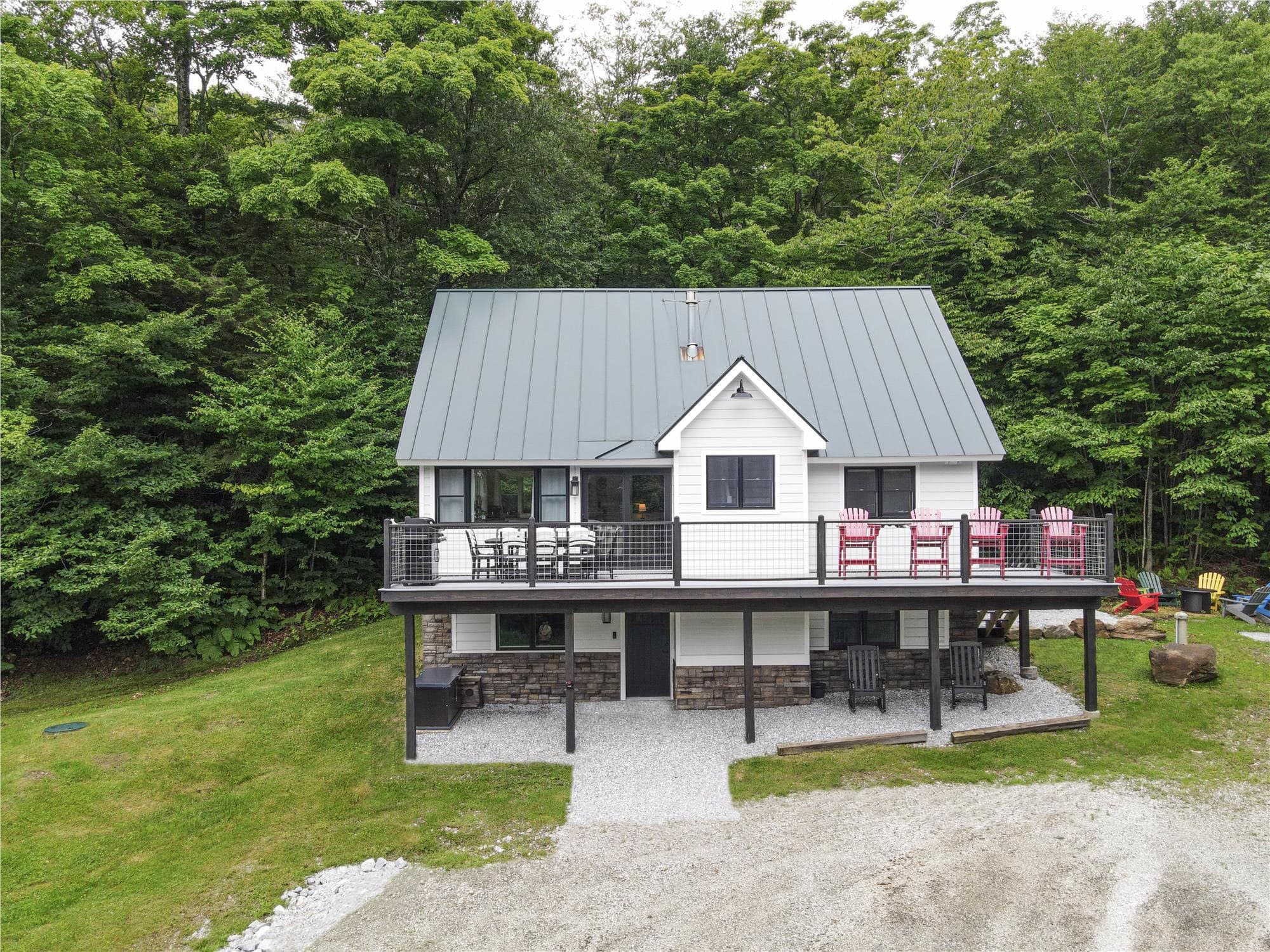 Enjoy the privacy this beautiful home has to offer during the summer