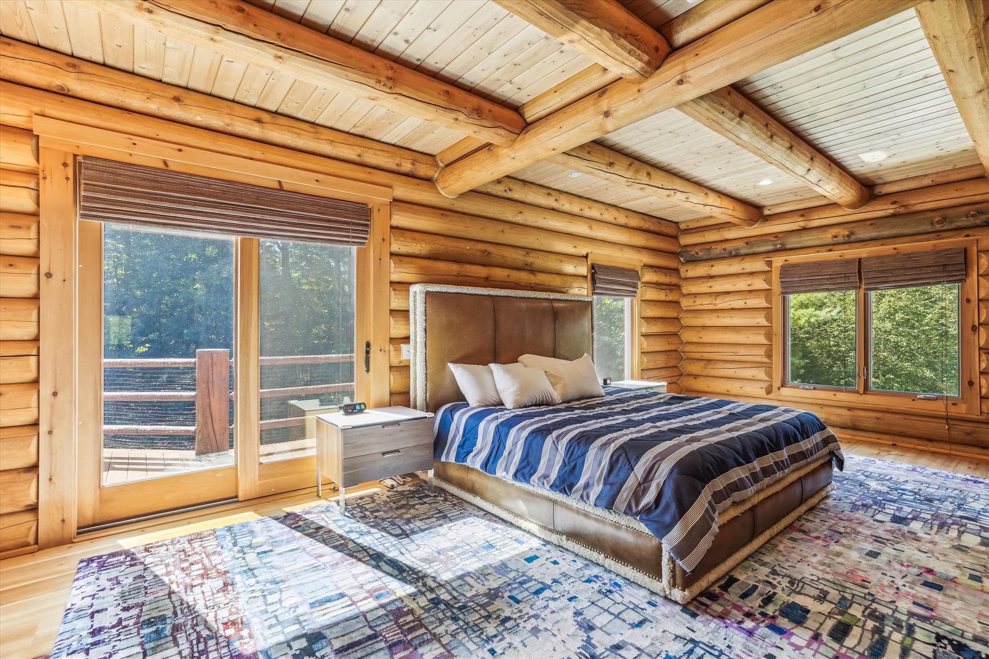 Plenty of natural light in this bedroom.