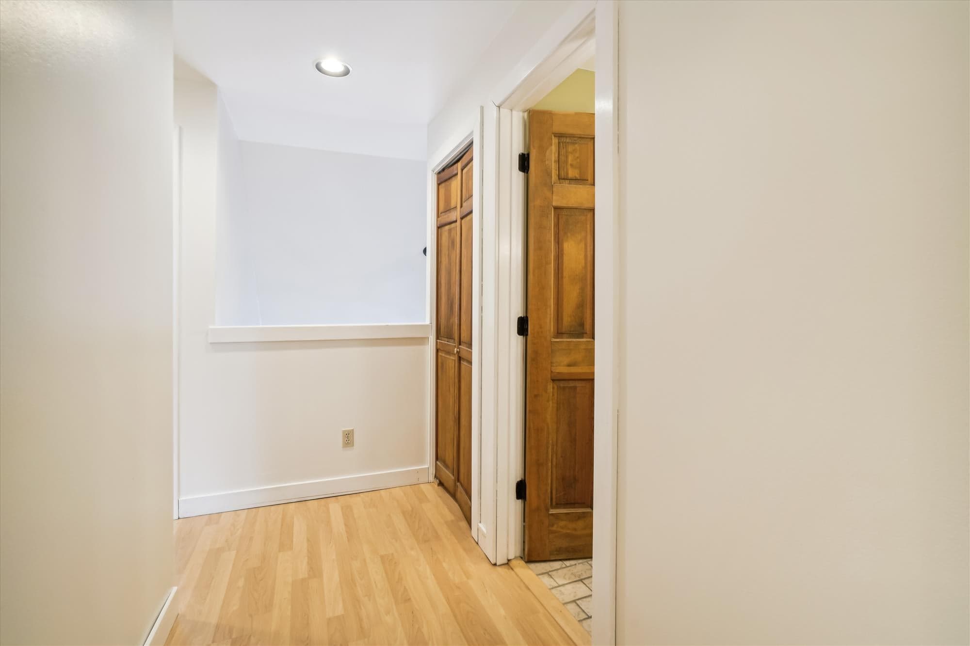 Bedrooms in the upper level.