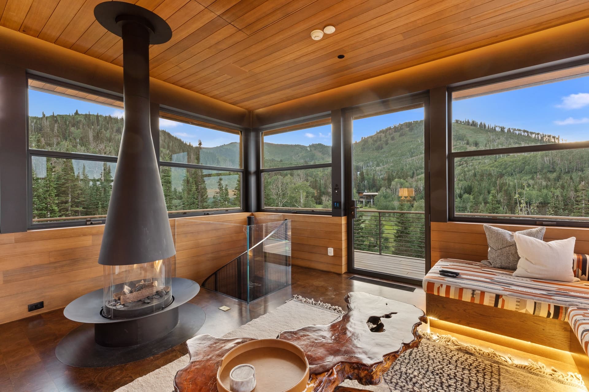 Crow's Nest Lounge with Alpine Vistas.