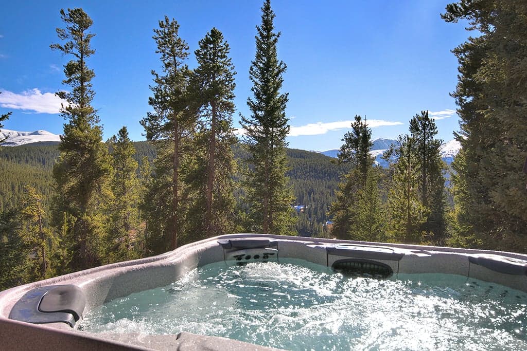 Hot Tub – Located on lower level deck off family room - 10 Southface Breckenridge Vacation Rental
