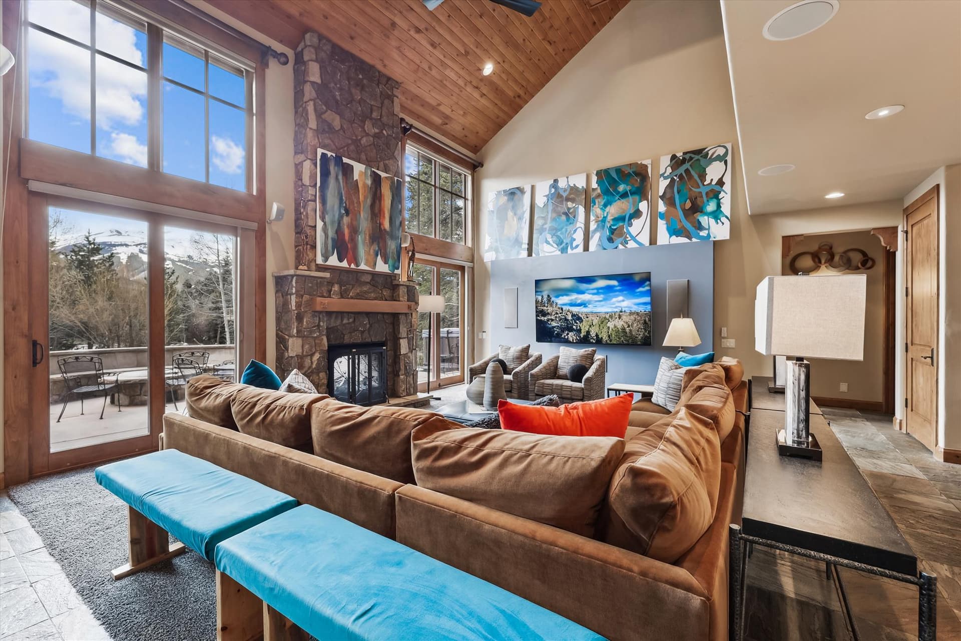 Living Room, Snow Mansion, Breckenridge Vacation Rental