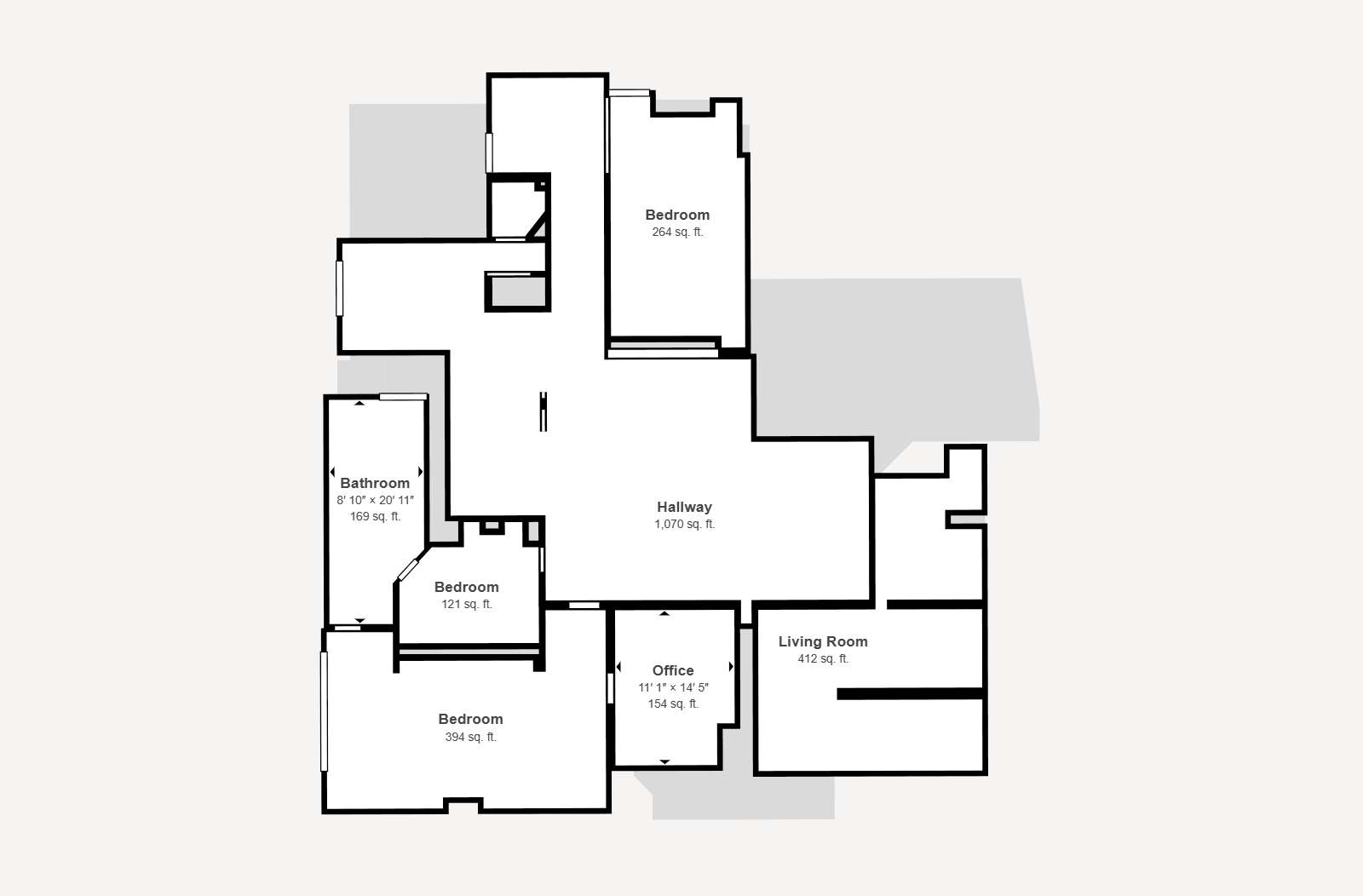 Floor plan for third floor