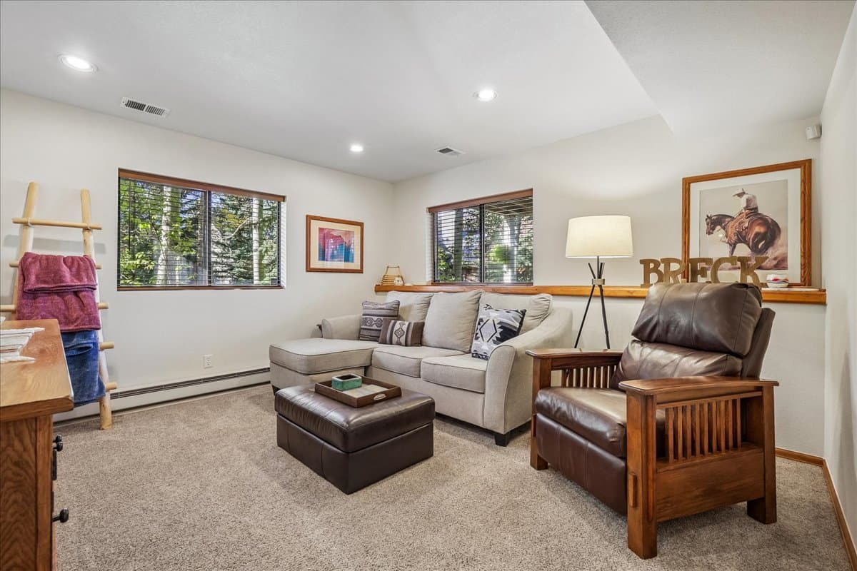 Living Area - Powder and Pines - Breckenridge 30+ Night Rental