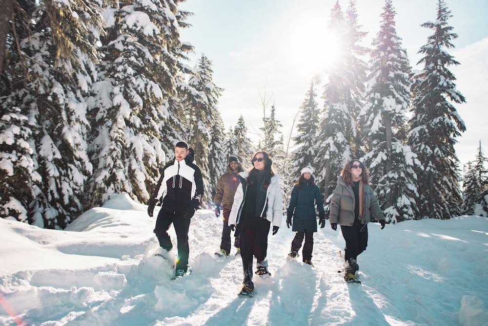Snowshoeing