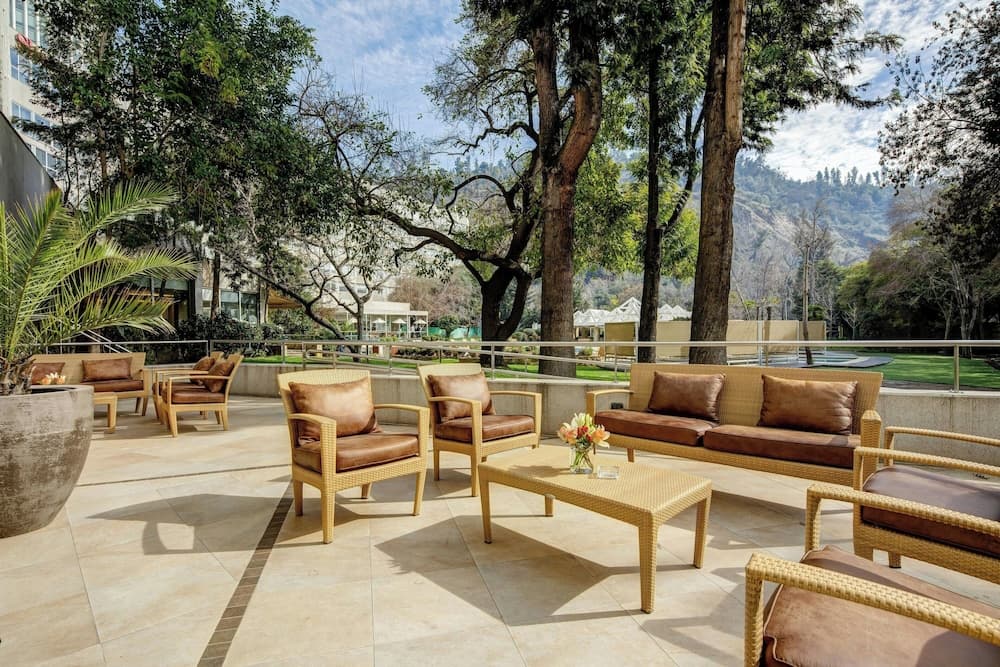 Outdoor banquet area