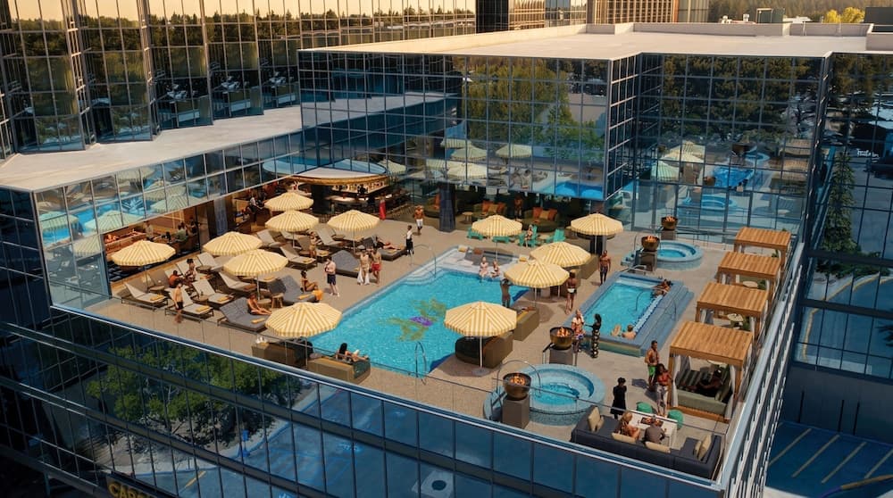 Rooftop pool