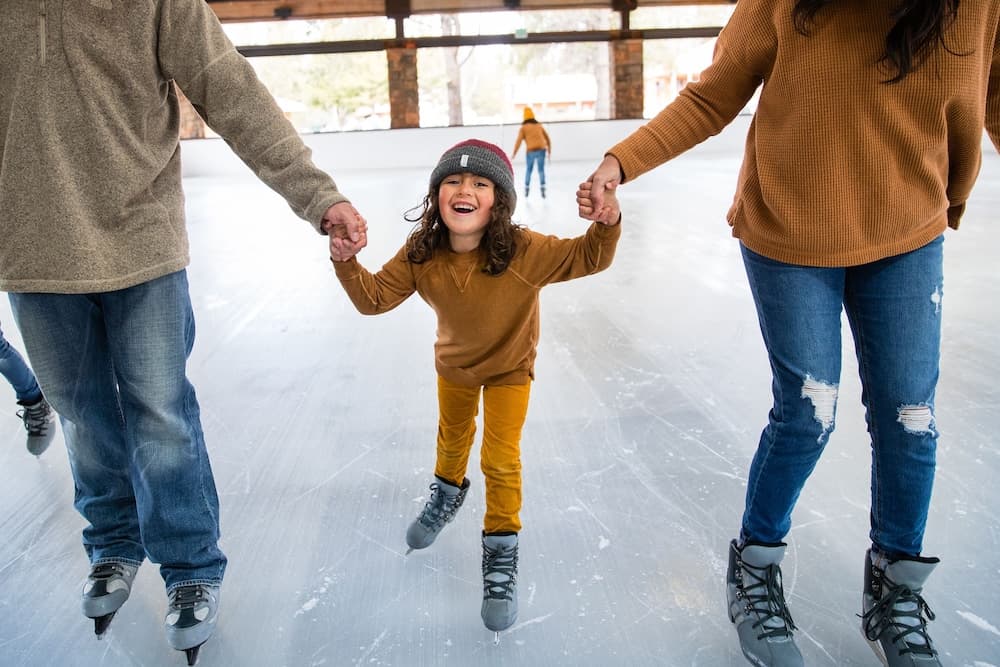 Ice skating