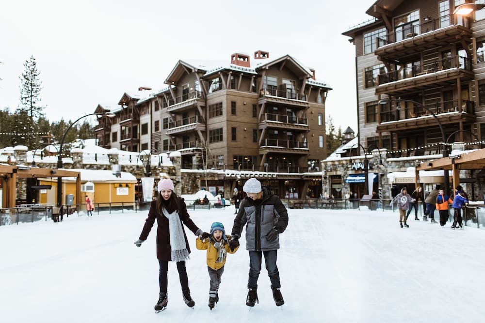Ice skating