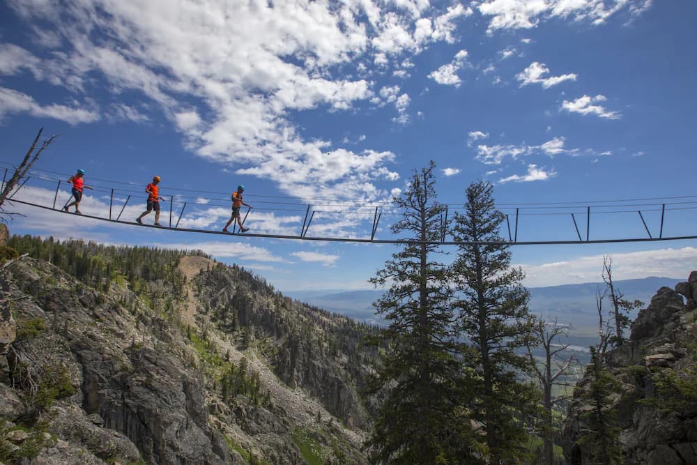 Outdoor rock climbing
