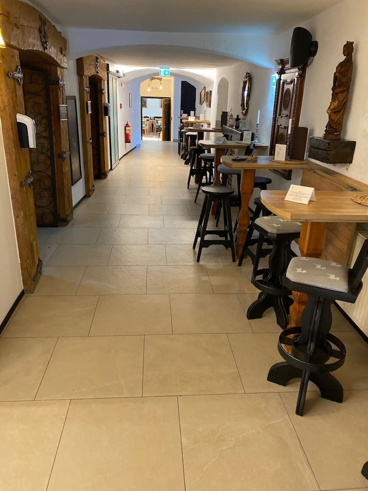 Interior entrance