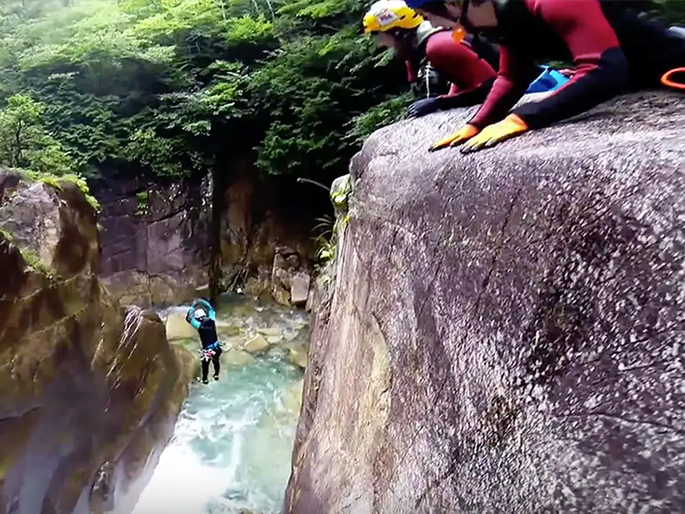 Outdoor rock climbing