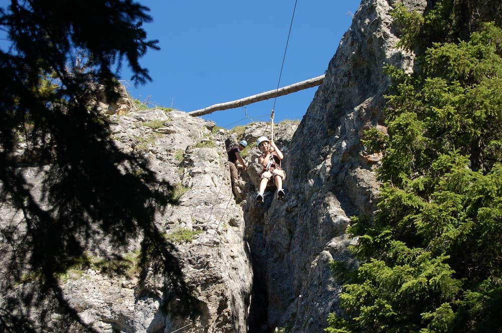 Outdoor rock climbing