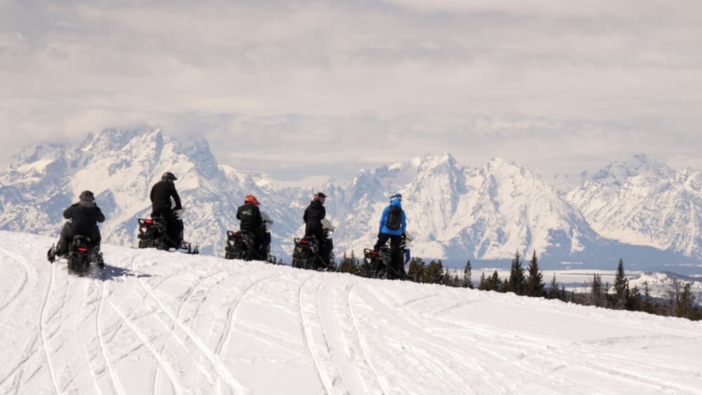 Snowmobiling