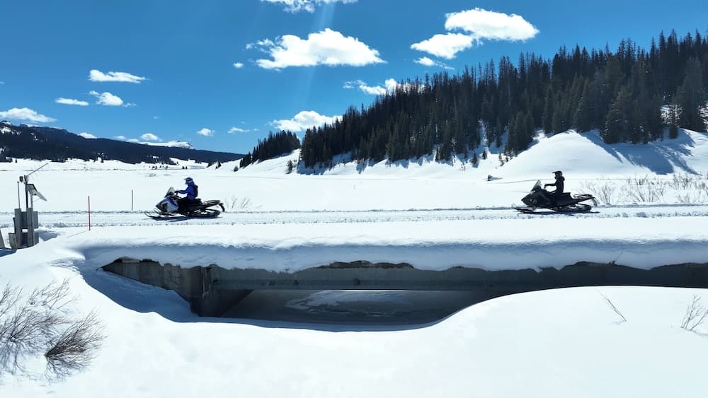 Snowmobiling