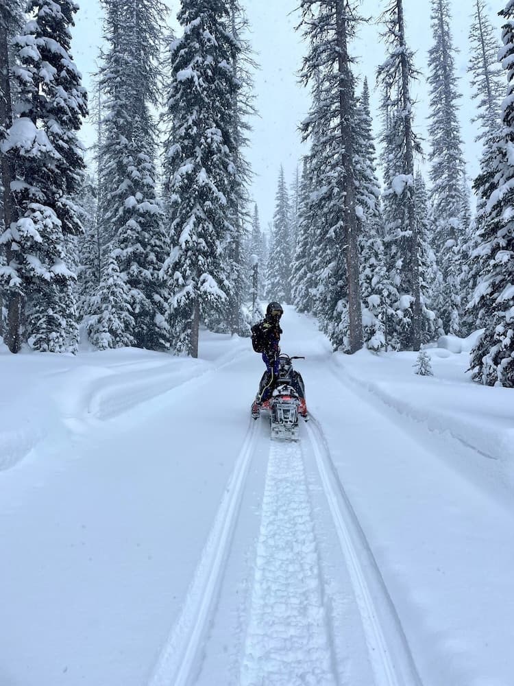 Snowmobiling