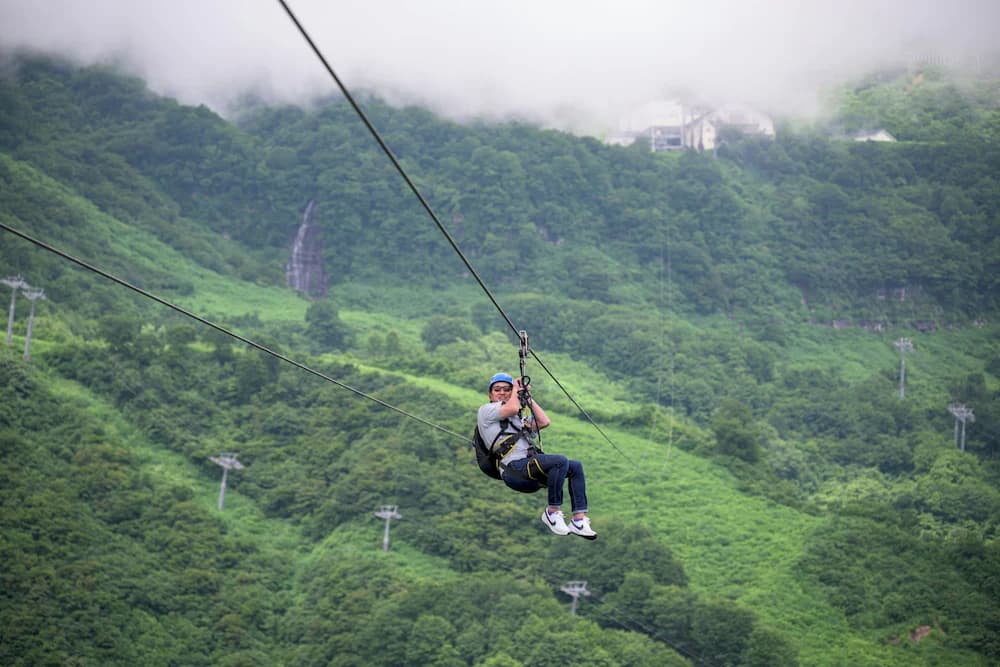 Ziplining