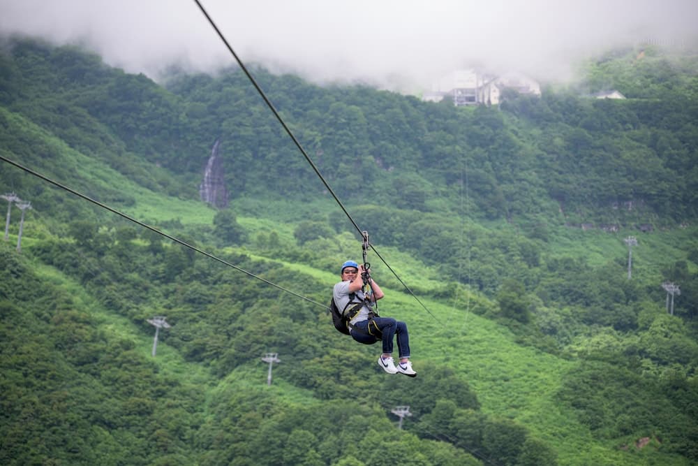 Ziplining