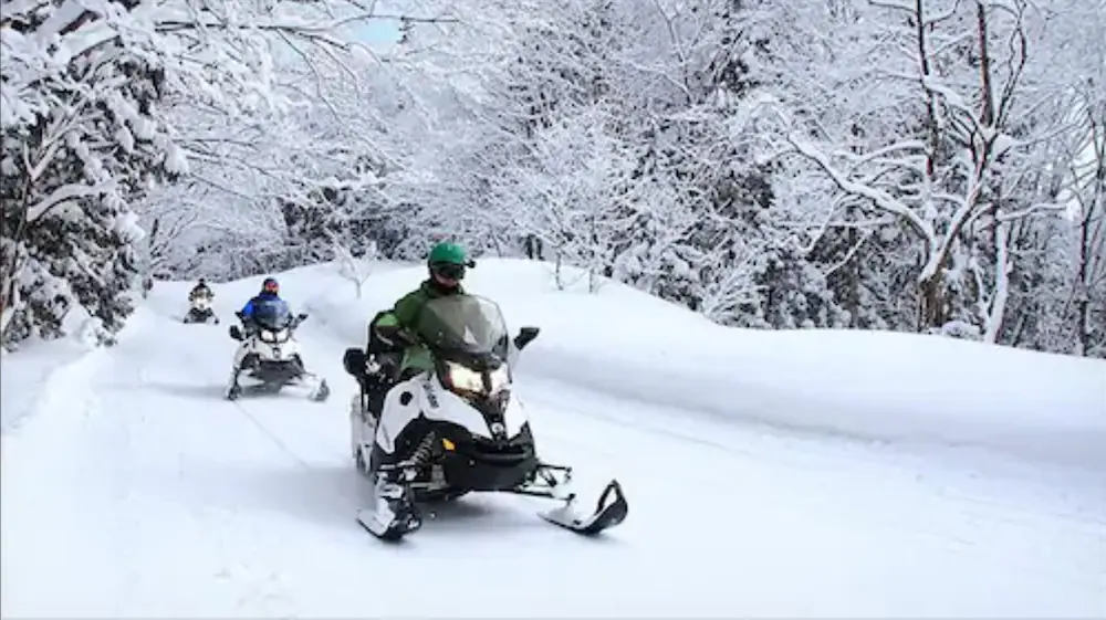 Snowmobiling