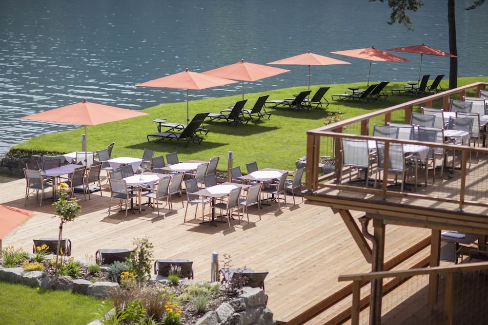 Outdoor wedding area