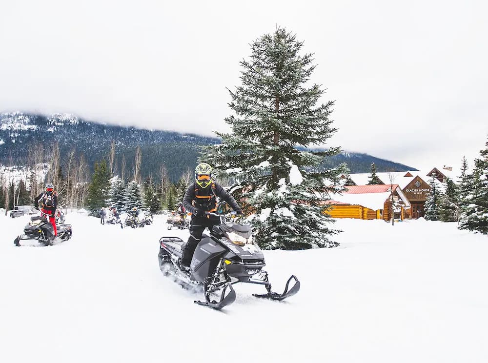 Snowmobiling