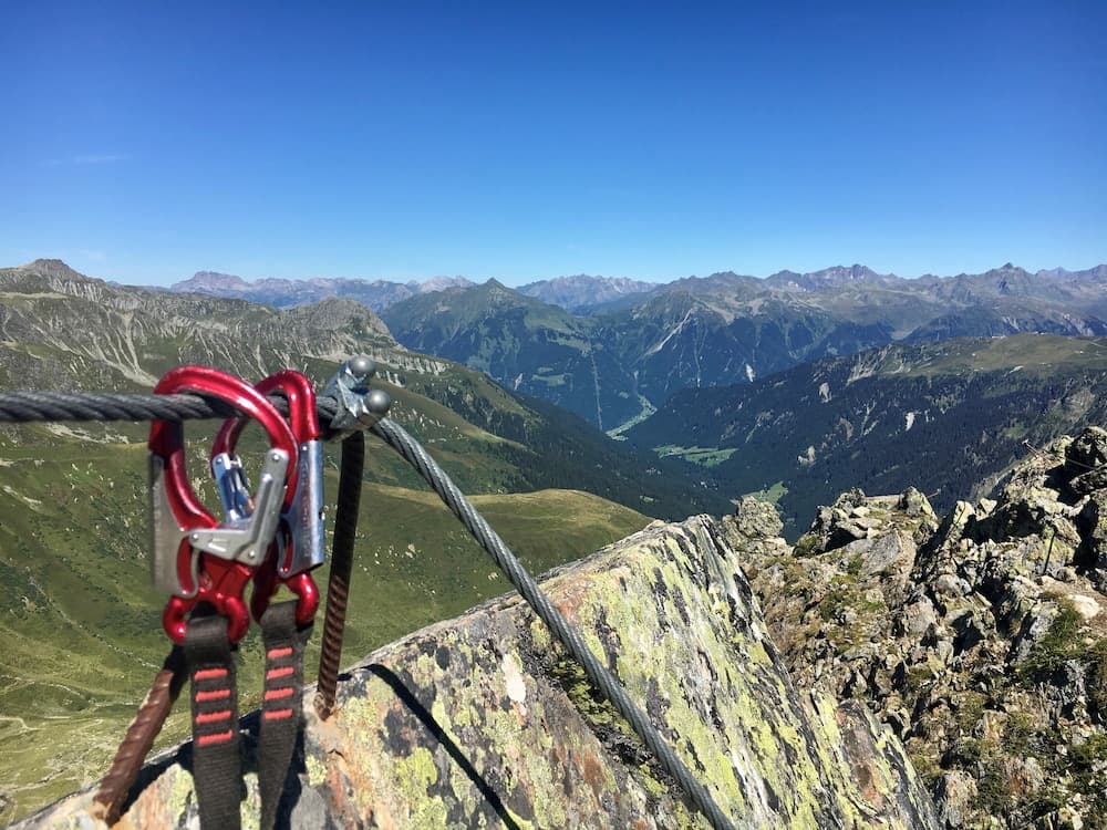 Outdoor rock climbing