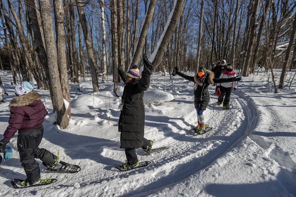 Snowshoeing