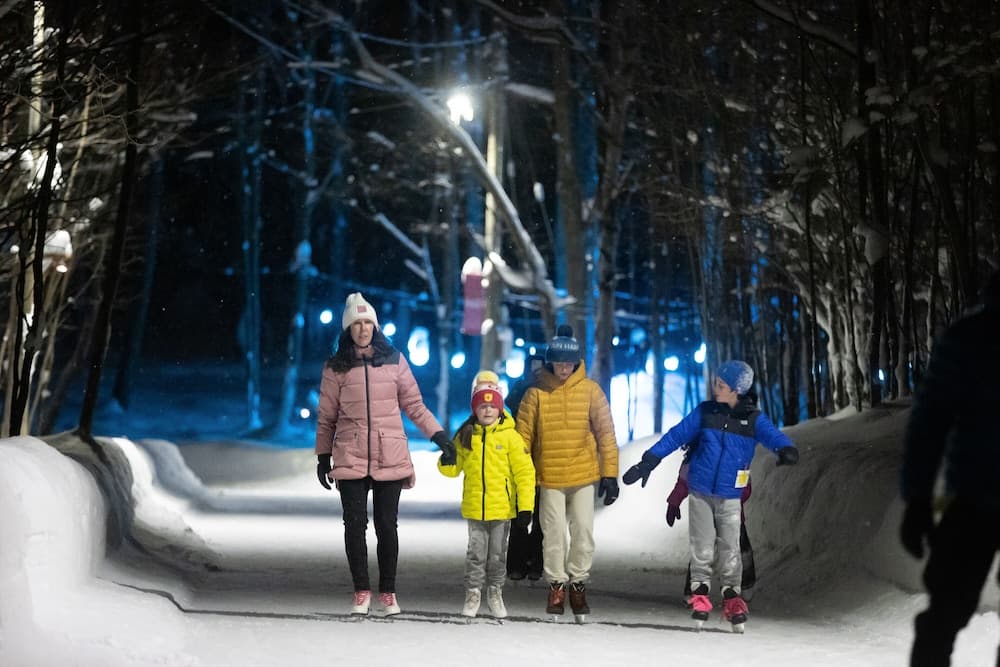 Ice skating