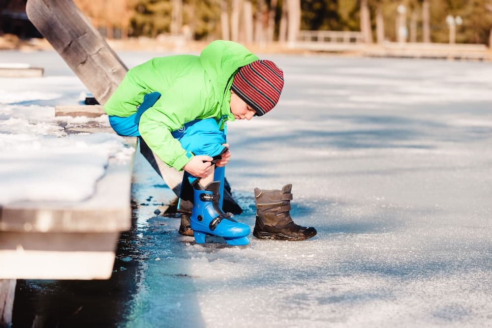 Ice skating