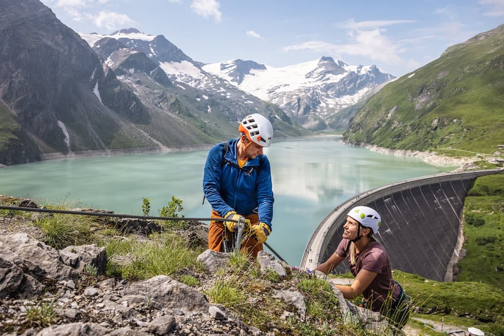 Outdoor rock climbing