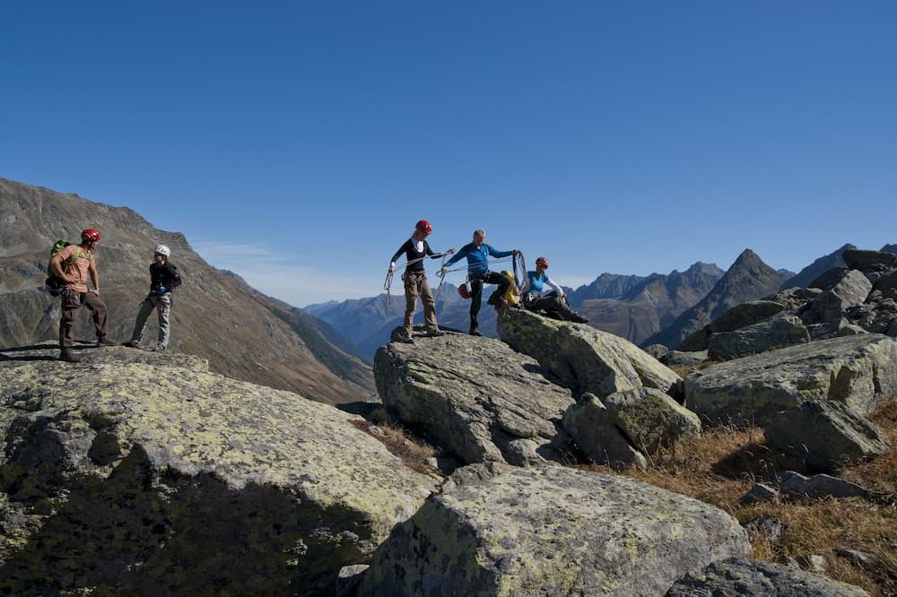 Outdoor rock climbing