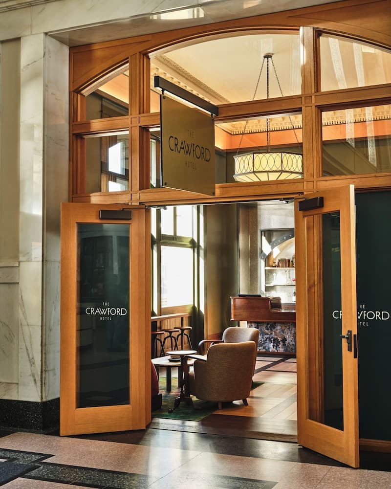 Interior entrance