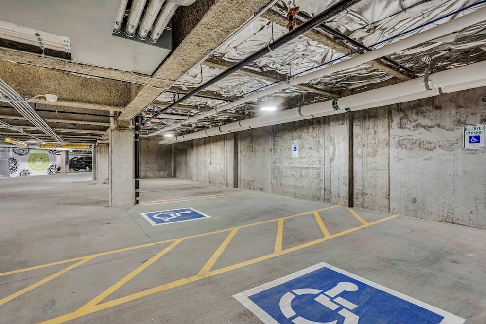 Wheelchair accessible van parking