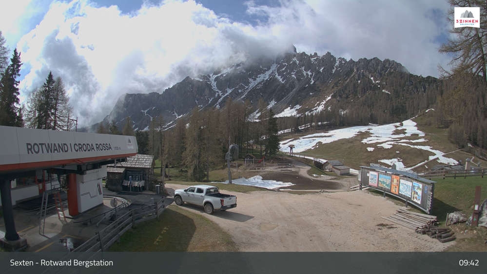 Sextner Dolomiten/Hochpustertal - Helmplateau 2.o40 m - Blick nach Westen ins Pustertal