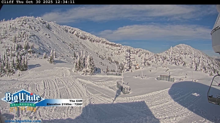 Big White Ski Resort cliff webcam