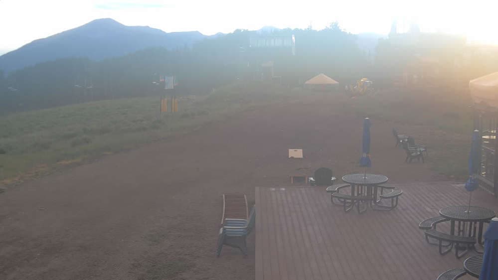 Umbrella Bar at Ten Peaks stream