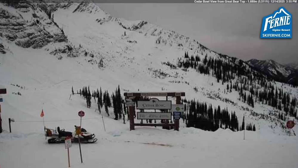 Fernie: Cedar Bowl View from Great Bear