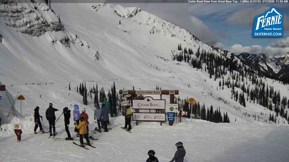 Fernie: Cedar Bowl View from Great Bear