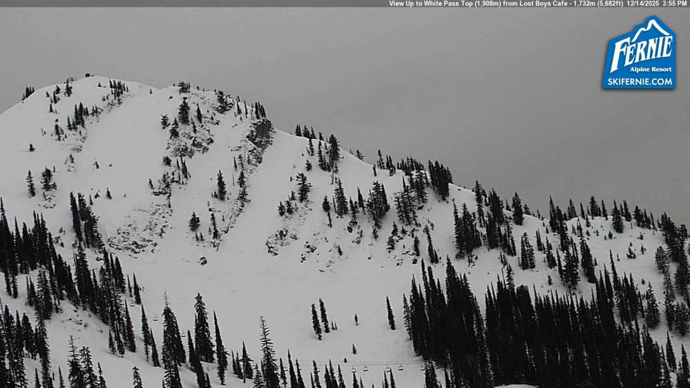 White Pass Chair: View up to White Pass Top