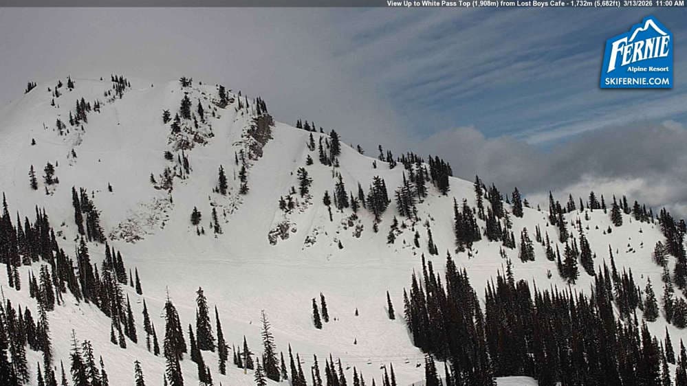 White Pass Chair: View up to White Pass Top