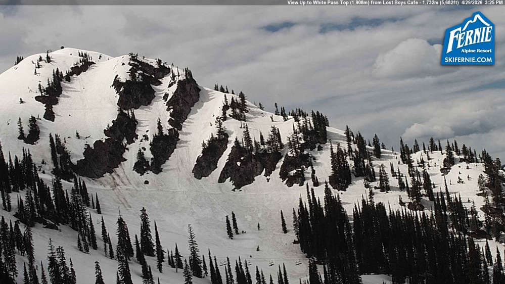 White Pass Chair: View up to White Pass Top