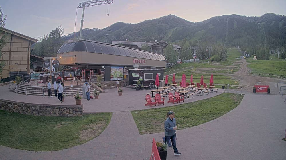 Jackson Hole - Base of Bridger Gondola Webcam