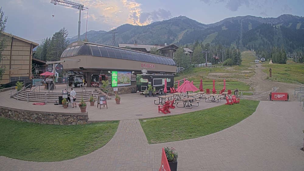 Jackson Hole - Base of Bridger Gondola Webcam