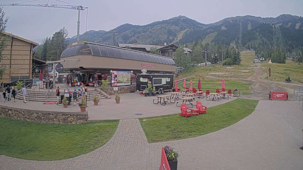 Jackson Hole - Base of Bridger Gondola Webcam