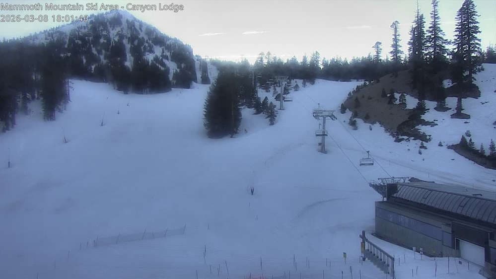 Mammoth Mountain - Canyon Lodge Lincoln Mountain Webcam