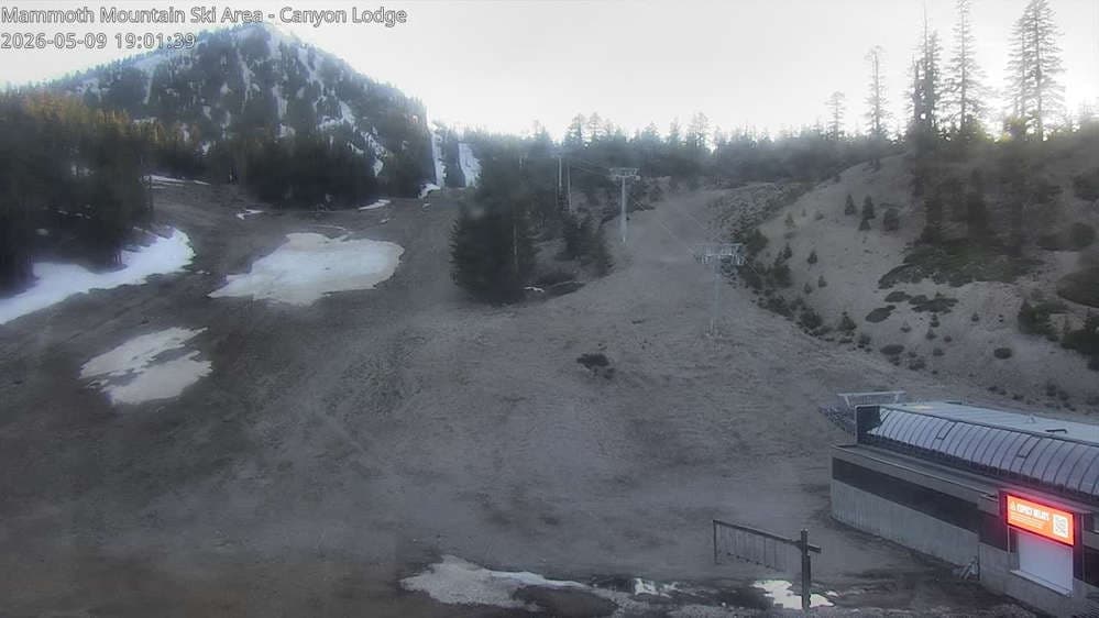 Mammoth Mountain - Canyon Lodge Lincoln Mountain Webcam