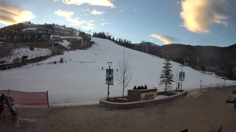 Canyons Village Ski Beach